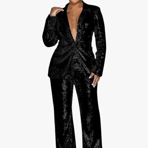 Sequin two pieces set